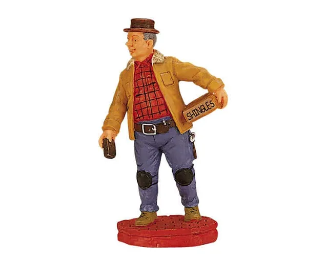 lemax-roofer-figurine-couvreur-village-miniature image 1