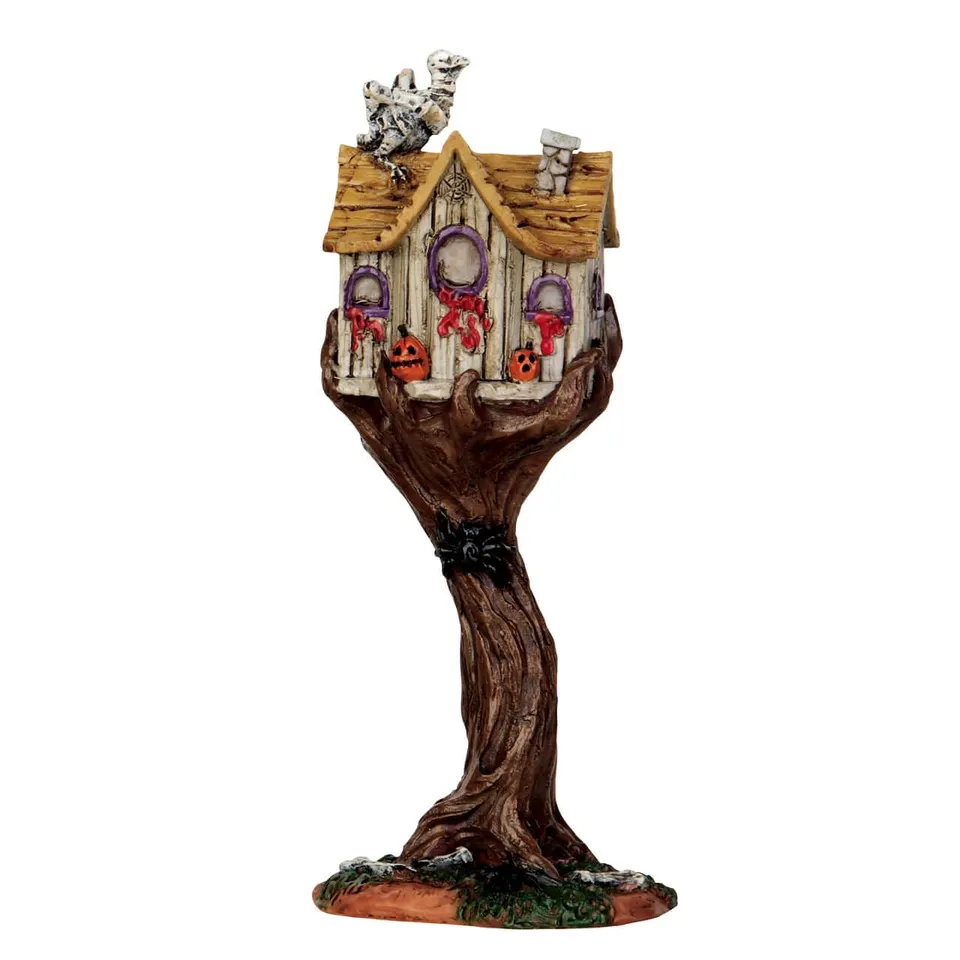 lemax-spooky-haunted-birdhouse-figurine-cabane-oiseaux-hant-e-spooky-town image 1