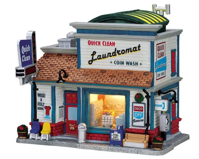 lemax-quick-clean-laundromat-b-timent-laverie-village-miniature image 1