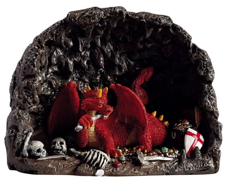 lemax-dragon-s-lair-d-cor-antre-du-dragon-spooky-town image 1
