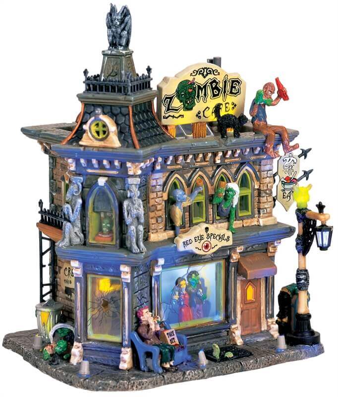 lemax-zombie-s-cafe-b-timent-lumineux-spooky-town image 1