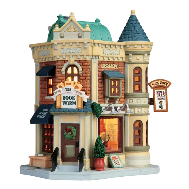 lemax-the-book-worm-librairie-village-de-no-l image 1