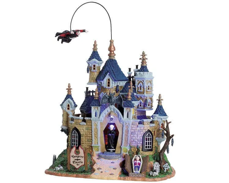 lemax-vampire-castle-ch-teau-vampire-lumineux-spooky-town image 1