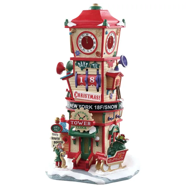 lemax-countdown-clock-tower-tour-horloge-compte-rebours image 1
