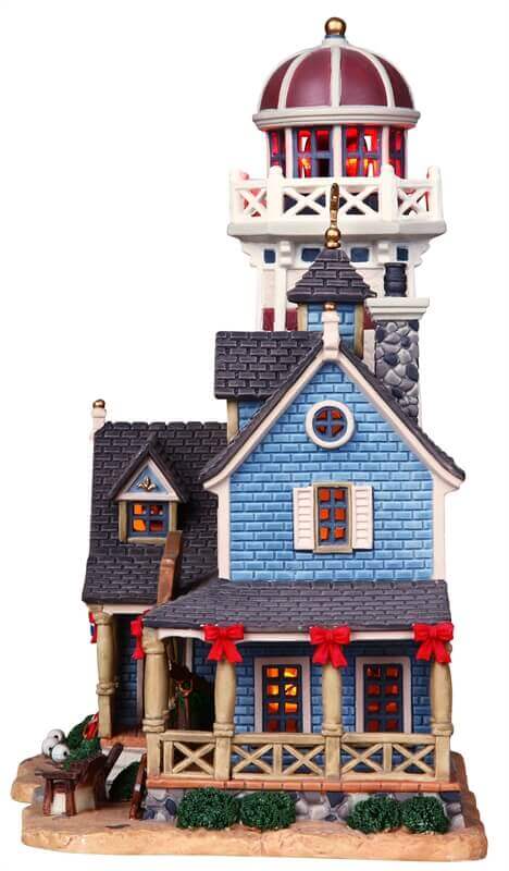 lemax-whale-point-lighthouse-bed-breakfast-phare-miniature-lumineux image 3