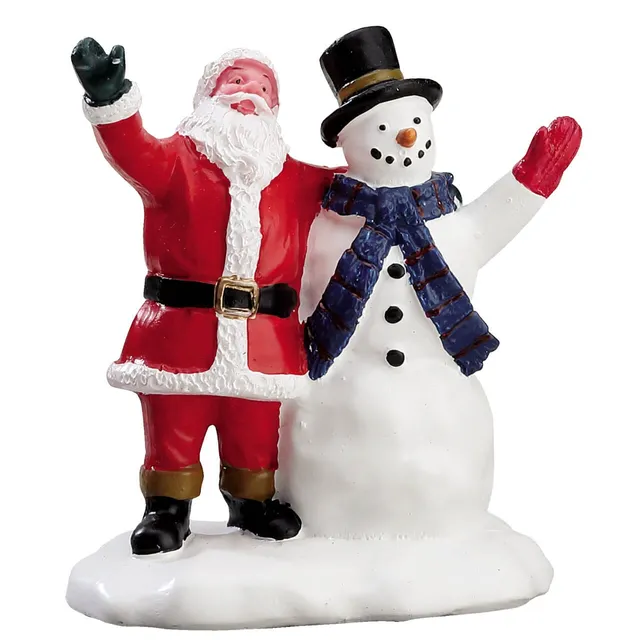 lemax-christmas-greetings-figurine-p-re-no-l-et-bonhomme-de-neige image 1