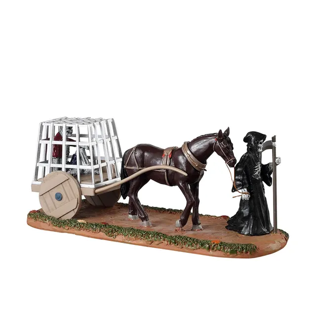 lemax-dungeon-cart-figurine-spooky-town-halloween image 1