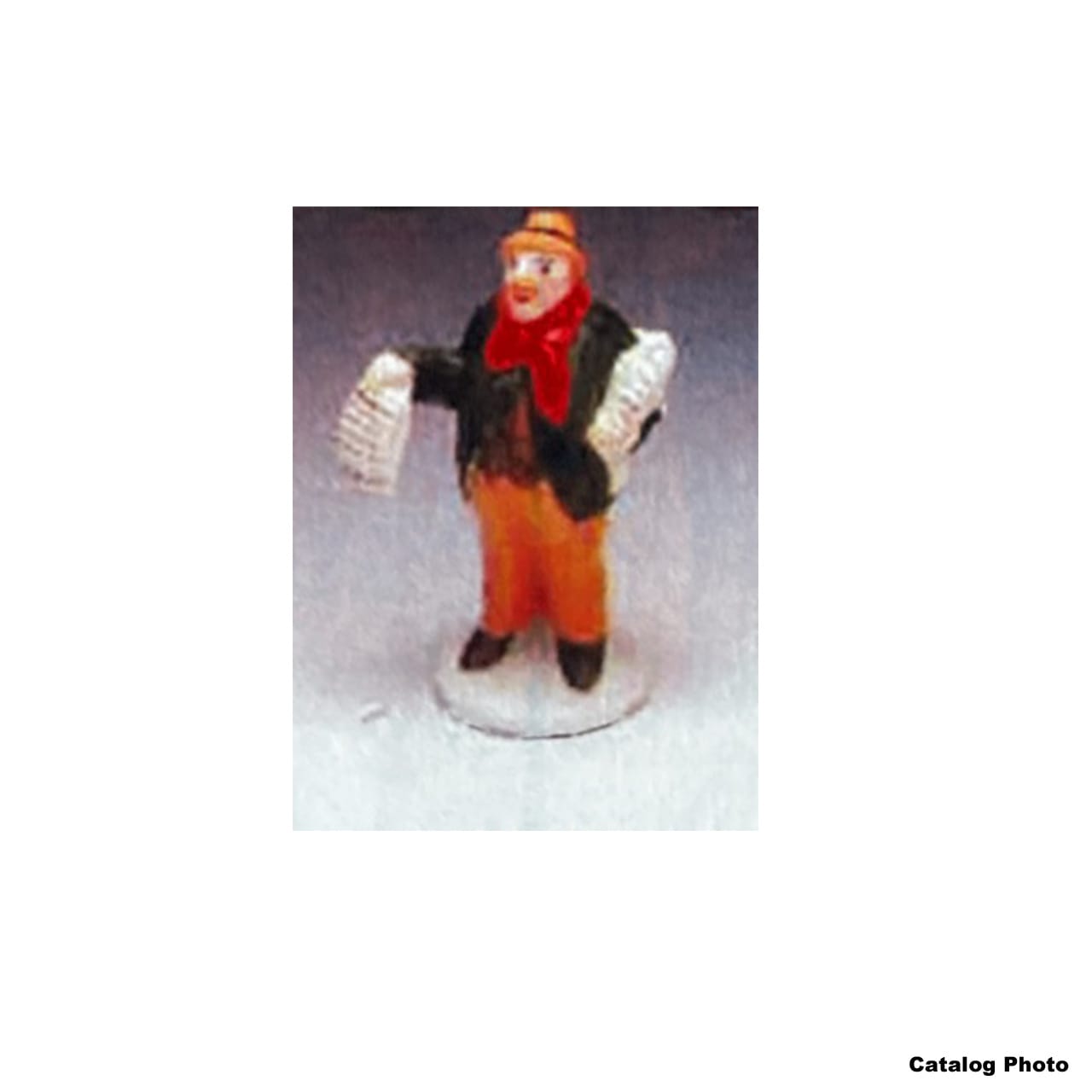 lemax-newspaper-vendor-figurine-village-miniature image 1