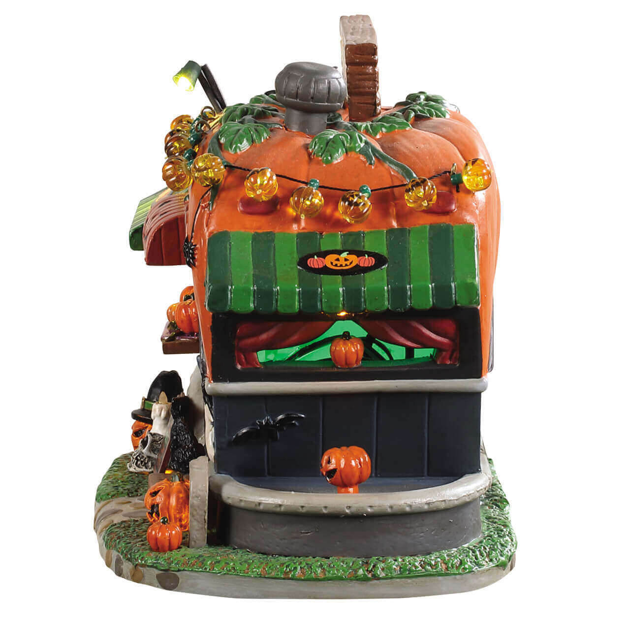 lemax-pick-me-pumpkin-wagon-remorque-citrouilles-lumineuse-spooky-town image 2