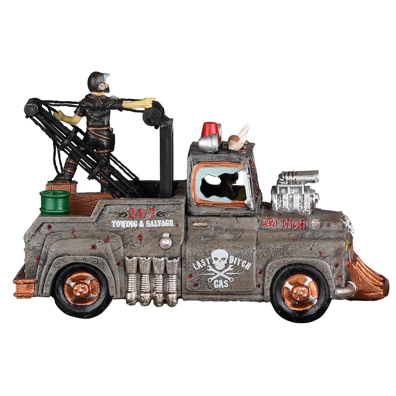 lemax-last-ditch-tow-truck-d-panneuse-zombie-spooky-town image 4