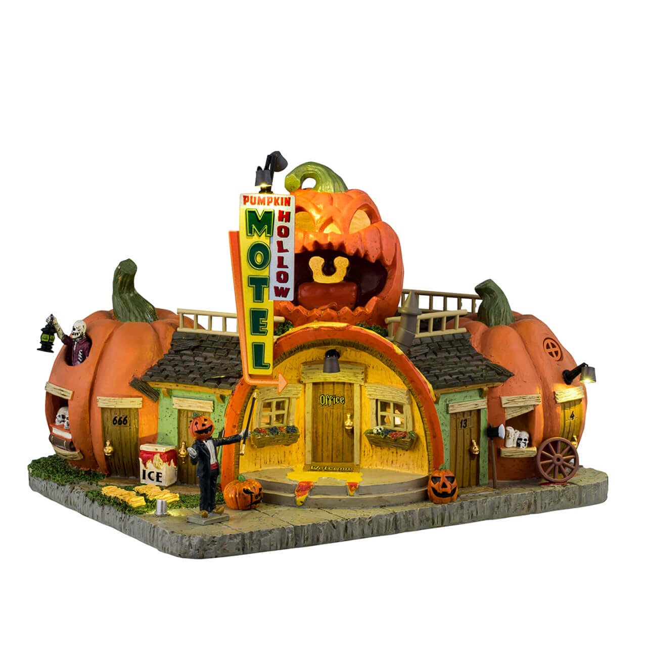 lemax-pumpkin-hollow-motel-b-timent-lumineux-spooky-town image 4