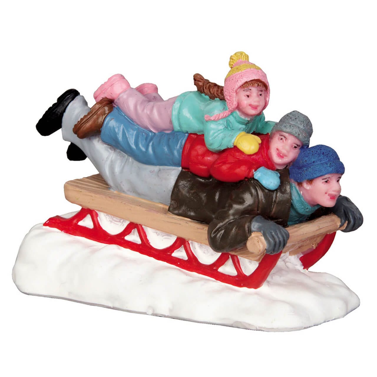 lemax-sledding-with-dad-figurine-luge-village-de-no-l image 2