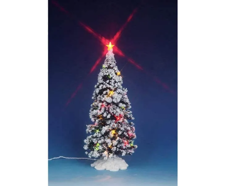 lemax-lighted-christmas-tree-large-grand-sapin-miniature-lumineux-stable image 1