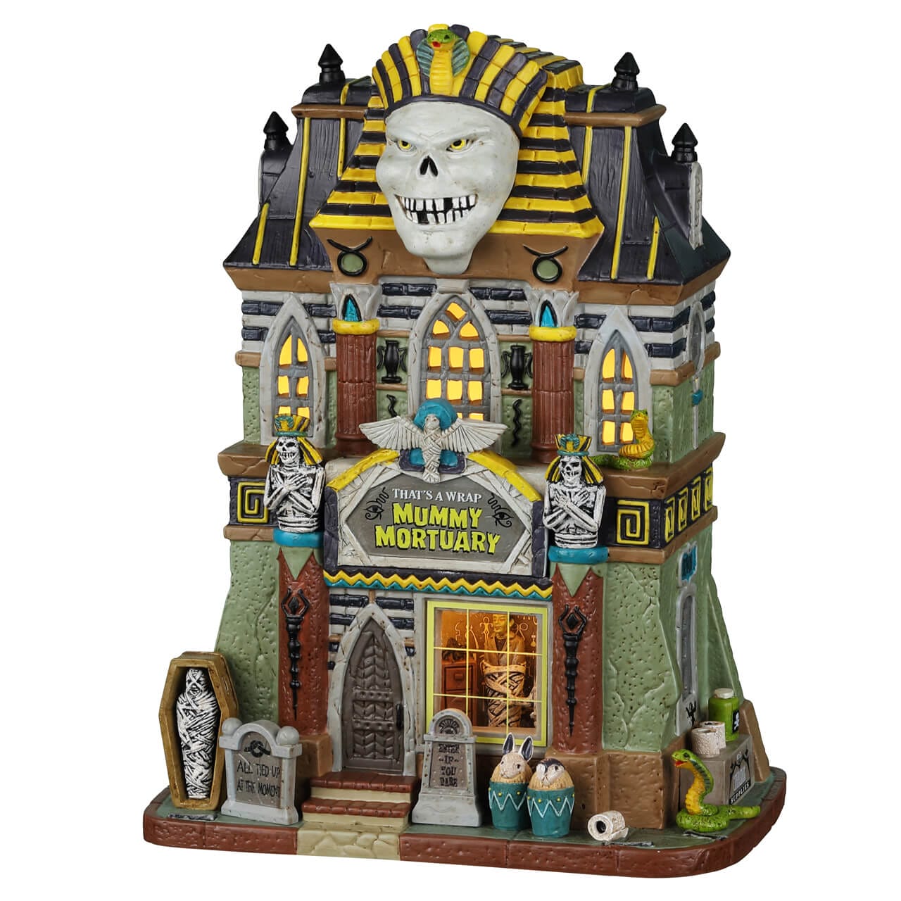 lemax-that-s-a-wrap-mummy-mortuary-b-timent-miniature-spooky-town image 1