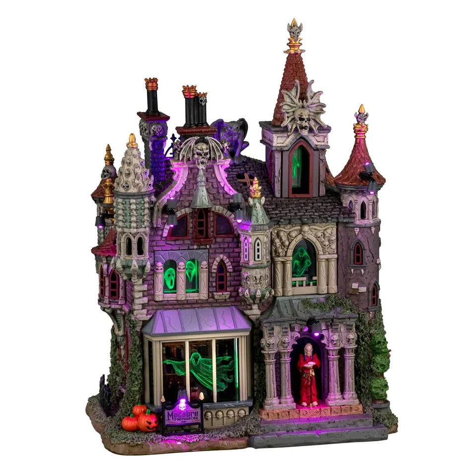 lemax-macabre-mansion-manoir-hant-lumineux-spooky-town image 1