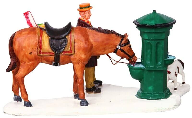 lemax-horse-trough-abreuvoir-miniature-pour-village-de-no-l image 3