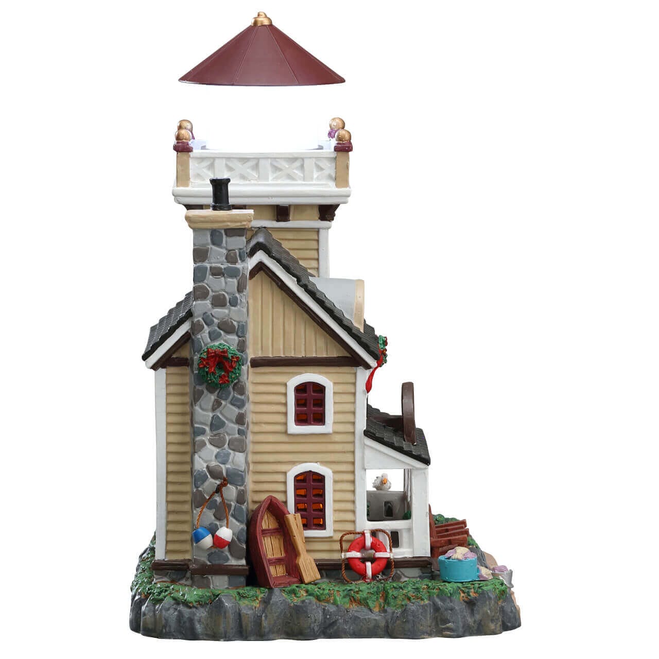 lemax-shell-beach-lighthouse-b-b-b-timent-lumineux-avec-phare-rotatif image 3