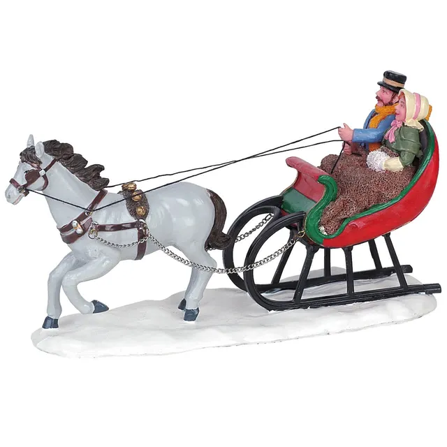 lemax-sleigh-ride-figurine-promenade-en-tra-neau-caddington image 1
