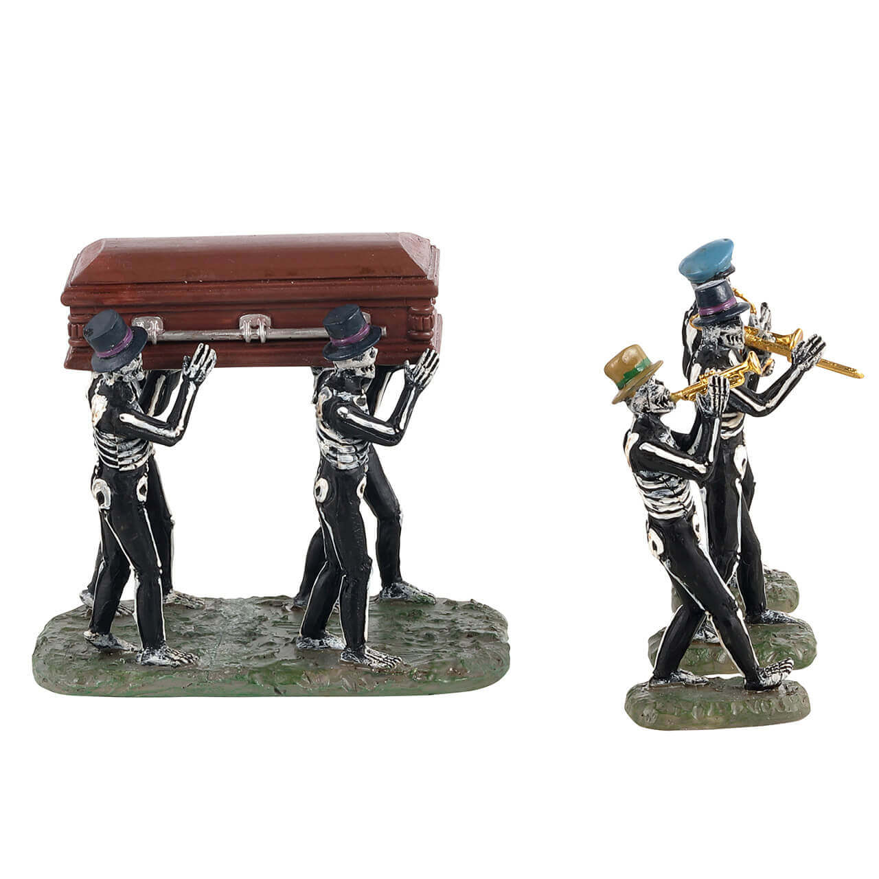 lemax-jazz-funeral-set-4-pi-ces-fanfare-squelettes-spooky-town image 2