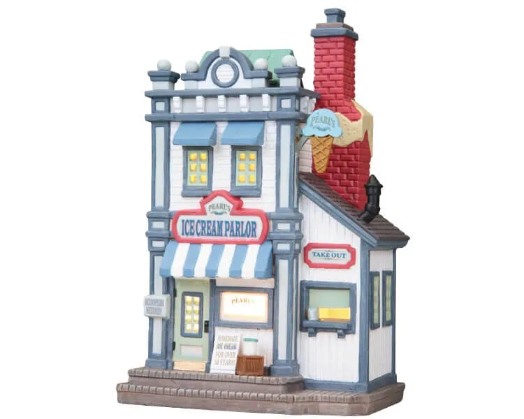 lemax-pearl-s-ice-cream-parlor-salon-de-glace-lumineux image 1
