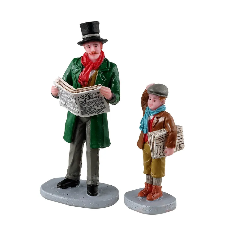 lemax-merry-newsboy-caddington-figurine-marchand-de-journaux-no-l image 1