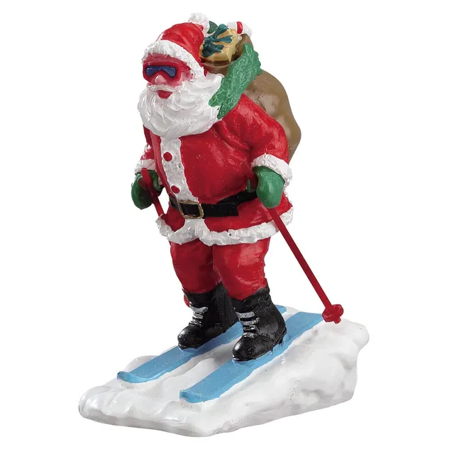 lemax-vail-village-santa-skier-figurine-p-re-no-l-skieur image 1