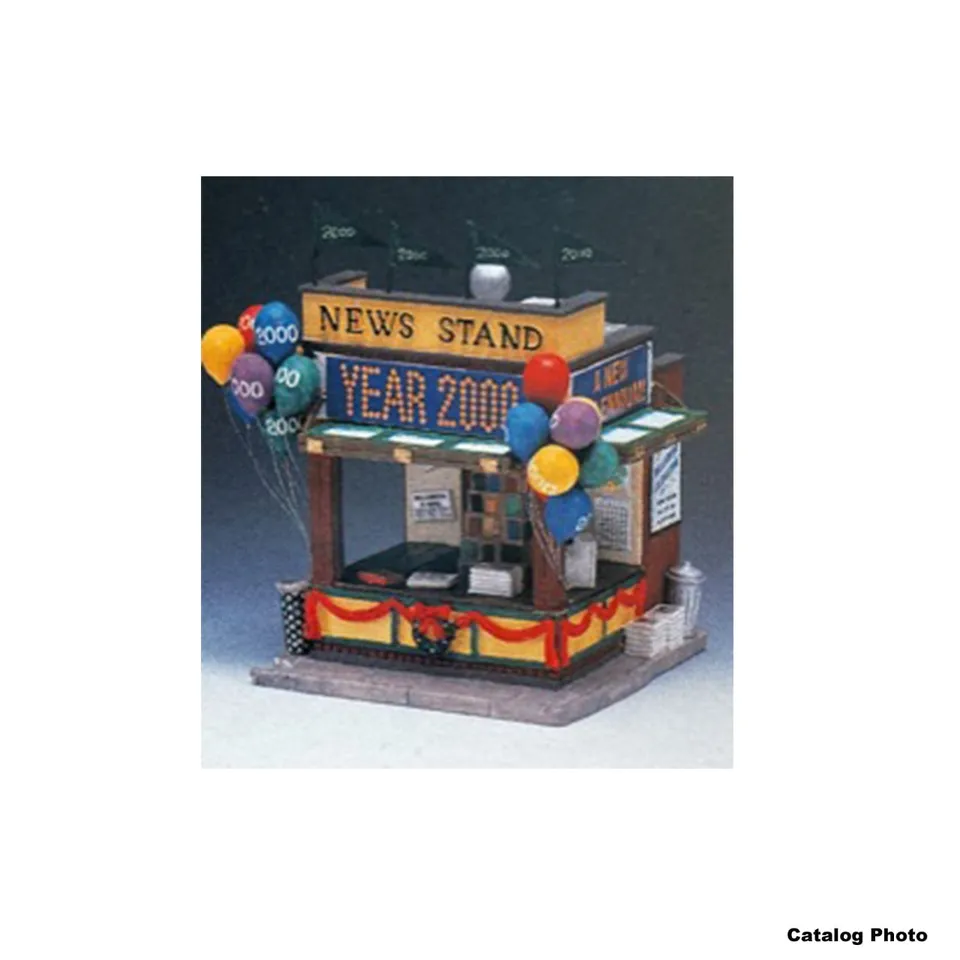 lemax-news-stand-kiosque-journaux-miniature-lumineux image 1
