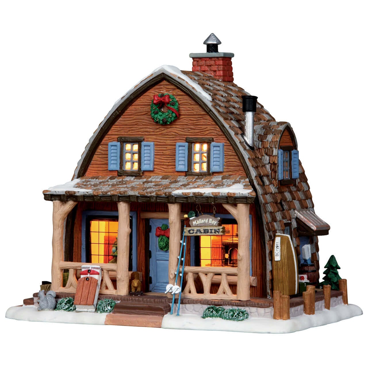 lemax-mallard-bay-cabin-cabane-miniature-village-de-no-l image 1