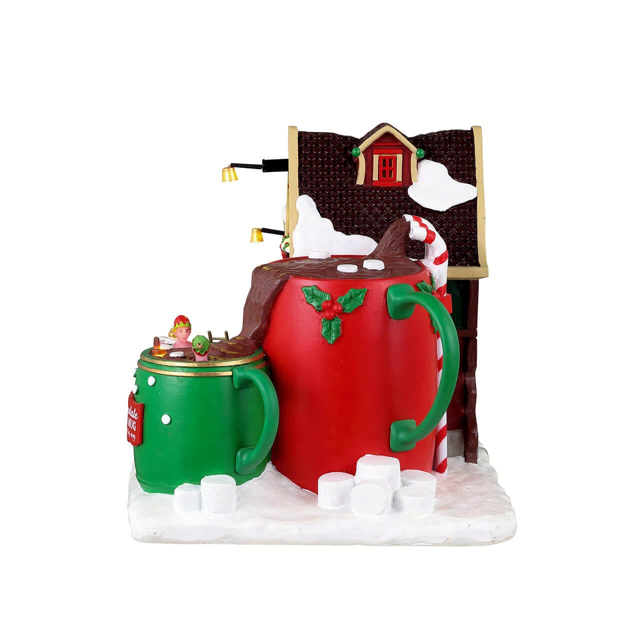 lemax-hot-chocolate-spa-b-timent-miniature-lumineux-santa-s-wonderland image 3