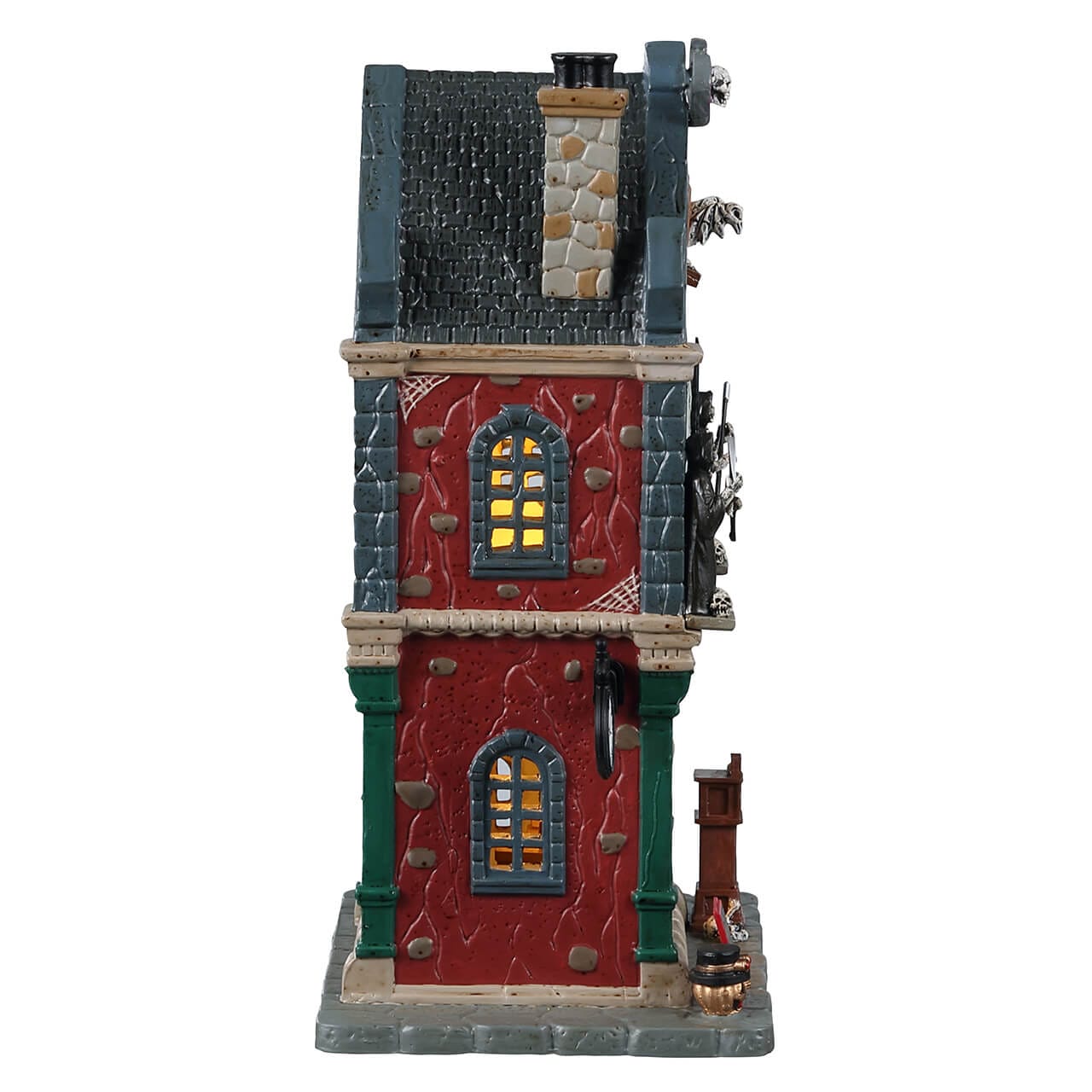 lemax-b-a-freyed-clocksmith-maison-horloger-spooky-town-lumineuse image 2