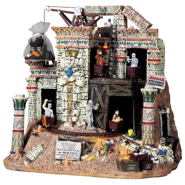 lemax-doomed-temple-temple-anim-tramway-spooky-town image 1