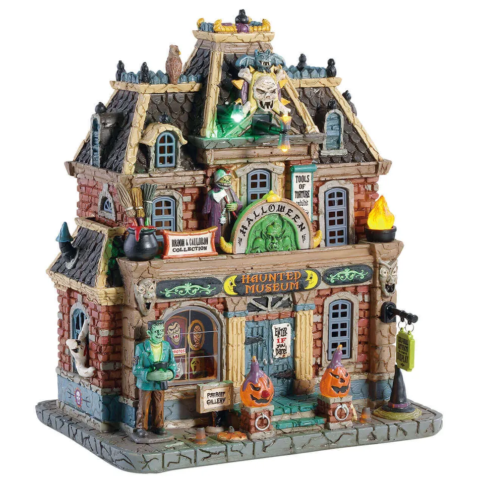 lemax-haunted-museum-b-timent-hant-lumineux-spooky-town image 1