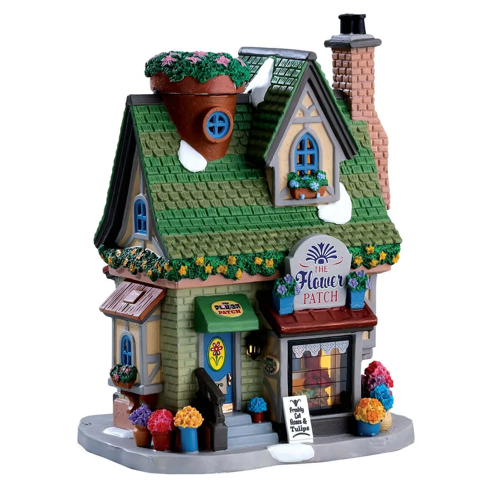 lemax-the-flower-patch-boutique-fleuriste-village-de-no-l-lumineuse image 1