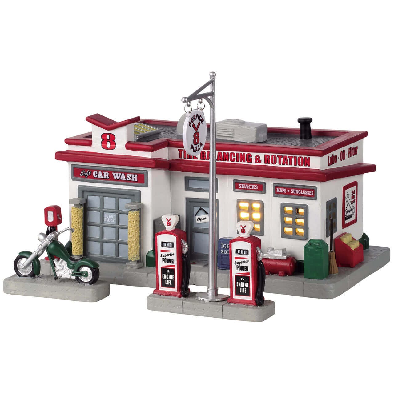 lemax-v8-service-plaza-b-timent-miniature-pour-village image 1