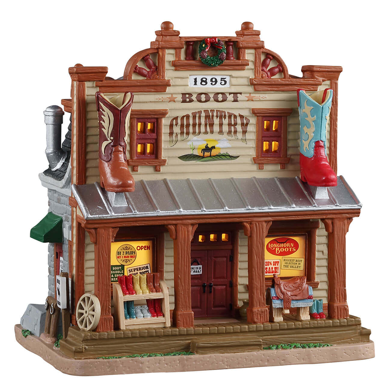 lemax-boot-country-b-timent-miniature-western-harvest-crossing image 1