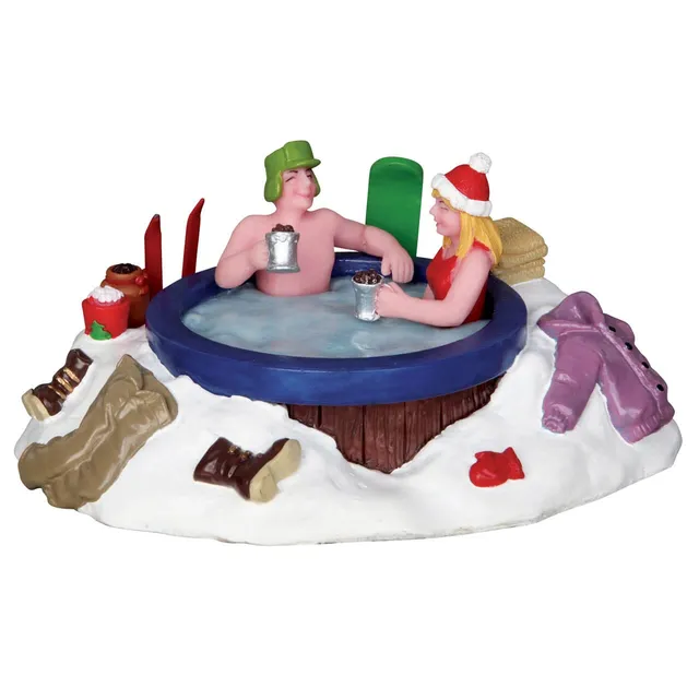 lemax-winter-hot-tubbing-figurine-village-de-no-l-bain-d-hiver image 1