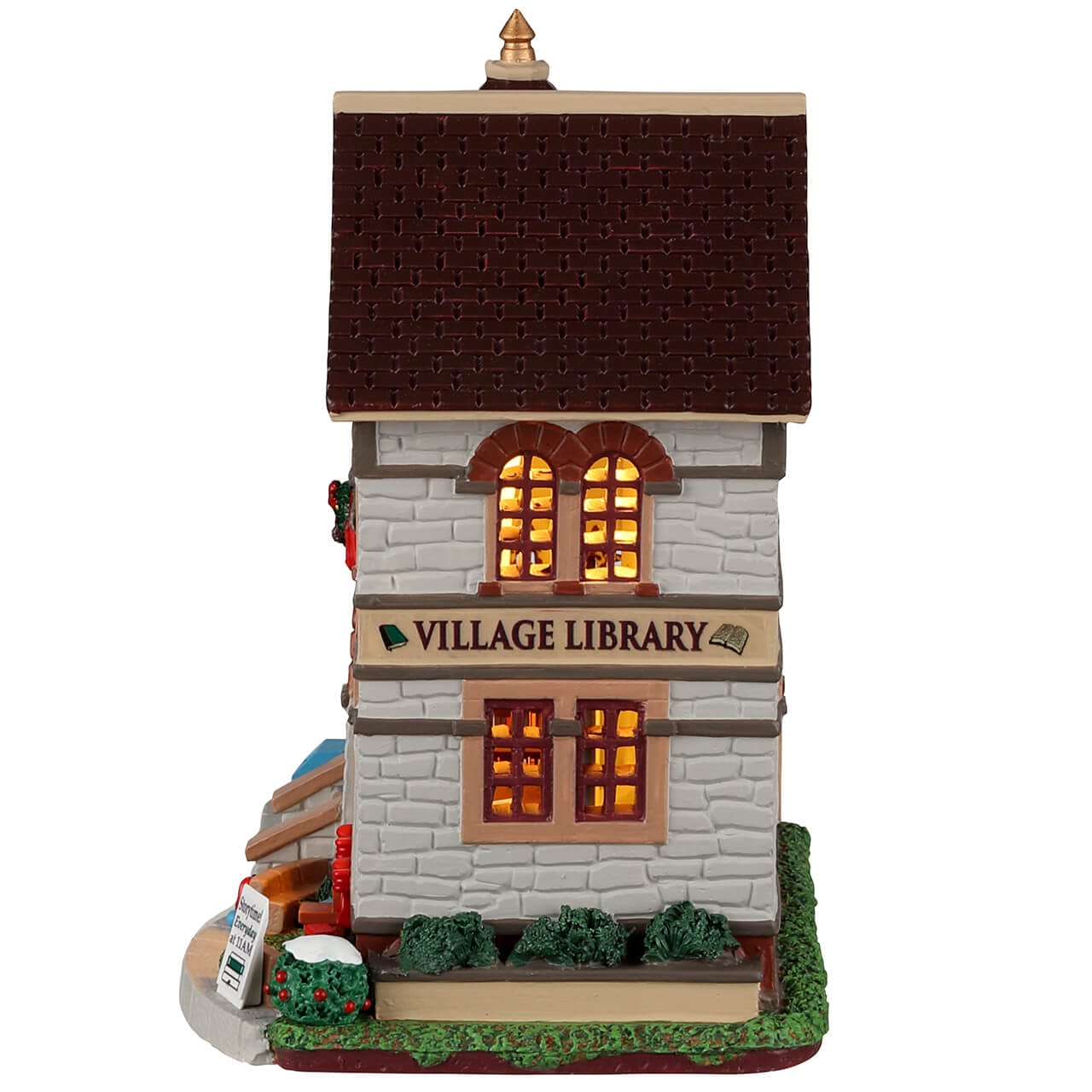 lemax-village-library-b-timent-lumineux-caddington image 3