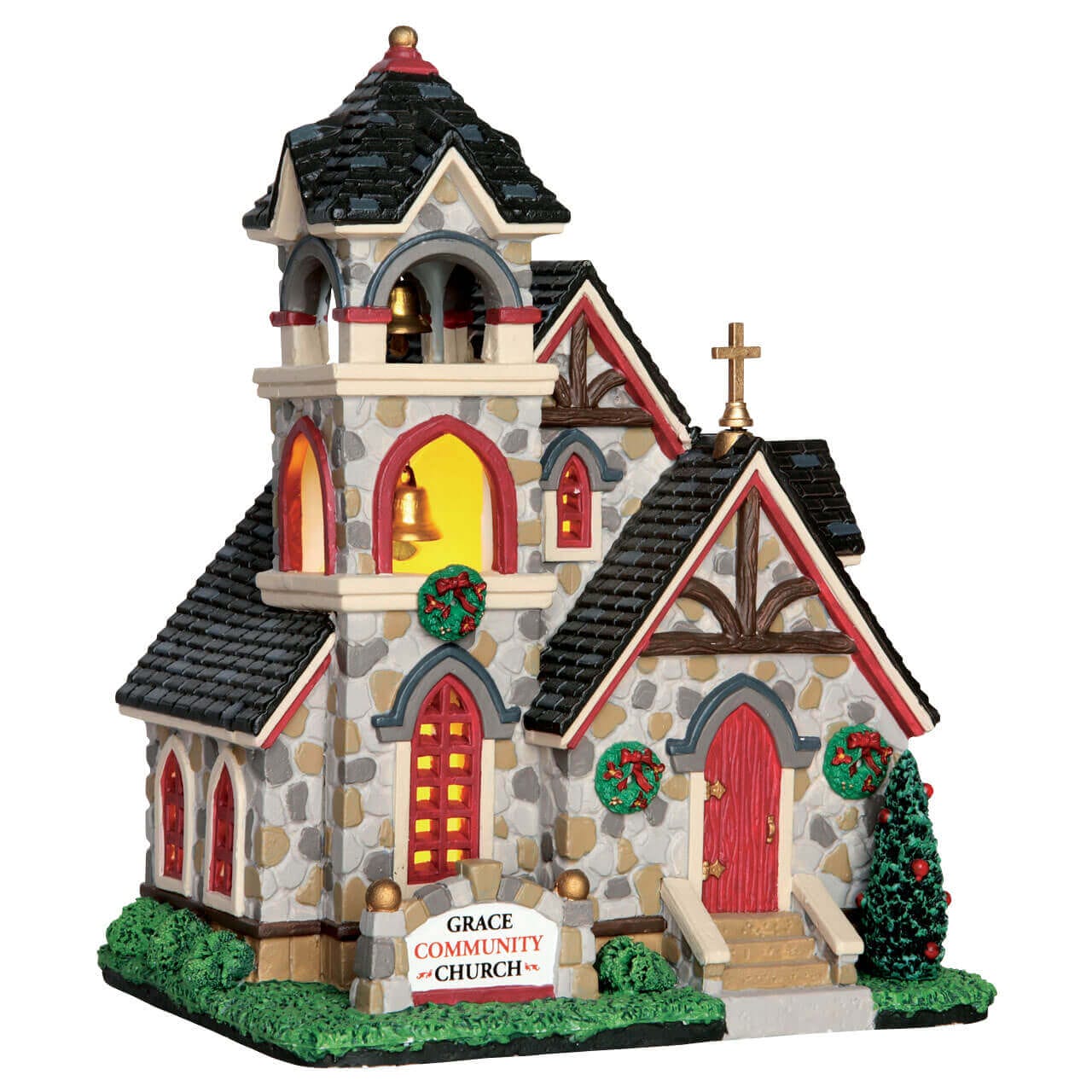 lemax-grace-community-church-glise-lumineuse-miniature image 1