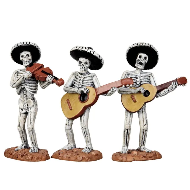 lemax-skeleton-mariachi-band-set-de-3-figurines-halloween image 1