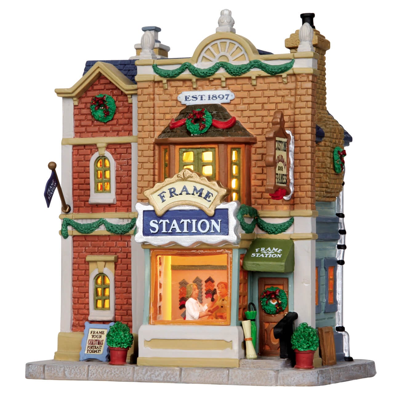 lemax-frame-station-b-timent-village-miniature-lumineux image 4