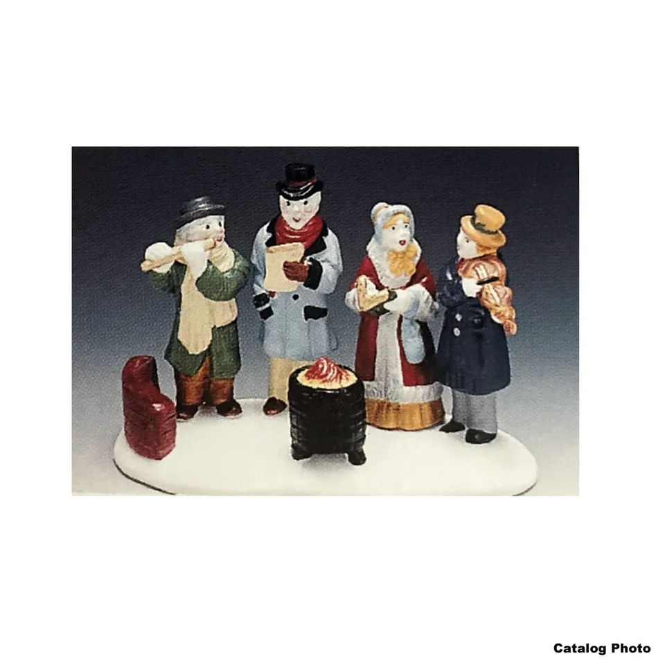 lemax-carolling-quartet-figurine-quatuor-chanteurs-de-no-l image 1