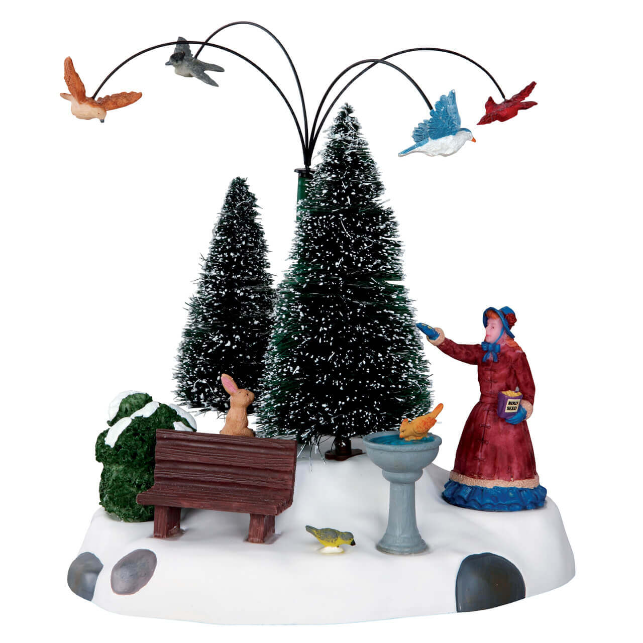 lemax-winter-feeding-set-of-2-figurines-oiseaux-d-hiver image 1