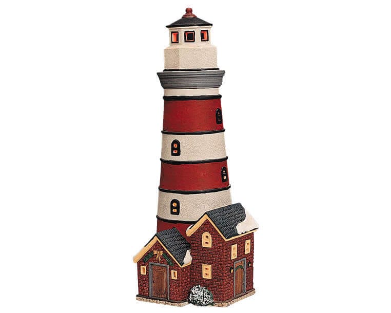 lemax-plymouth-lighthouse-phare-lumineux-pour-village-de-no-l image 1