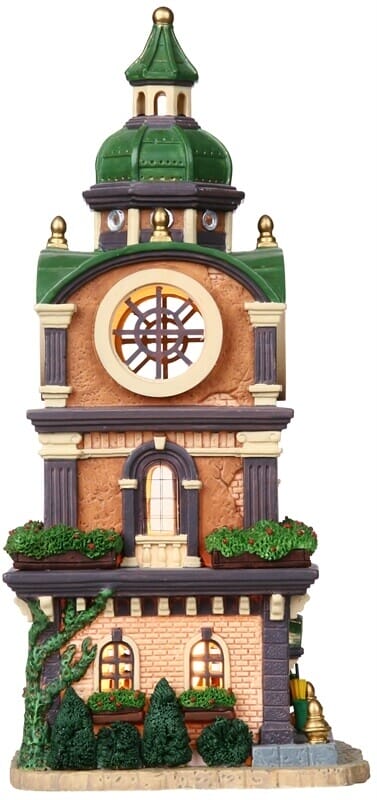 lemax-village-clock-tower-tour-d-horloge-miniature-village-de-no-l image 3