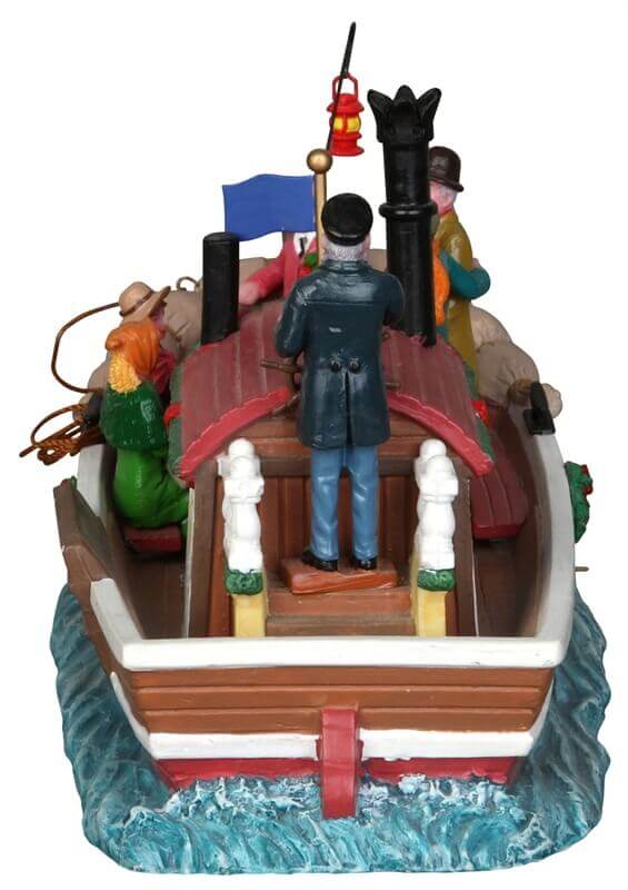 lemax-glenbrook-ferry-bateau-ferry-miniature-pour-village-de-no-l image 2