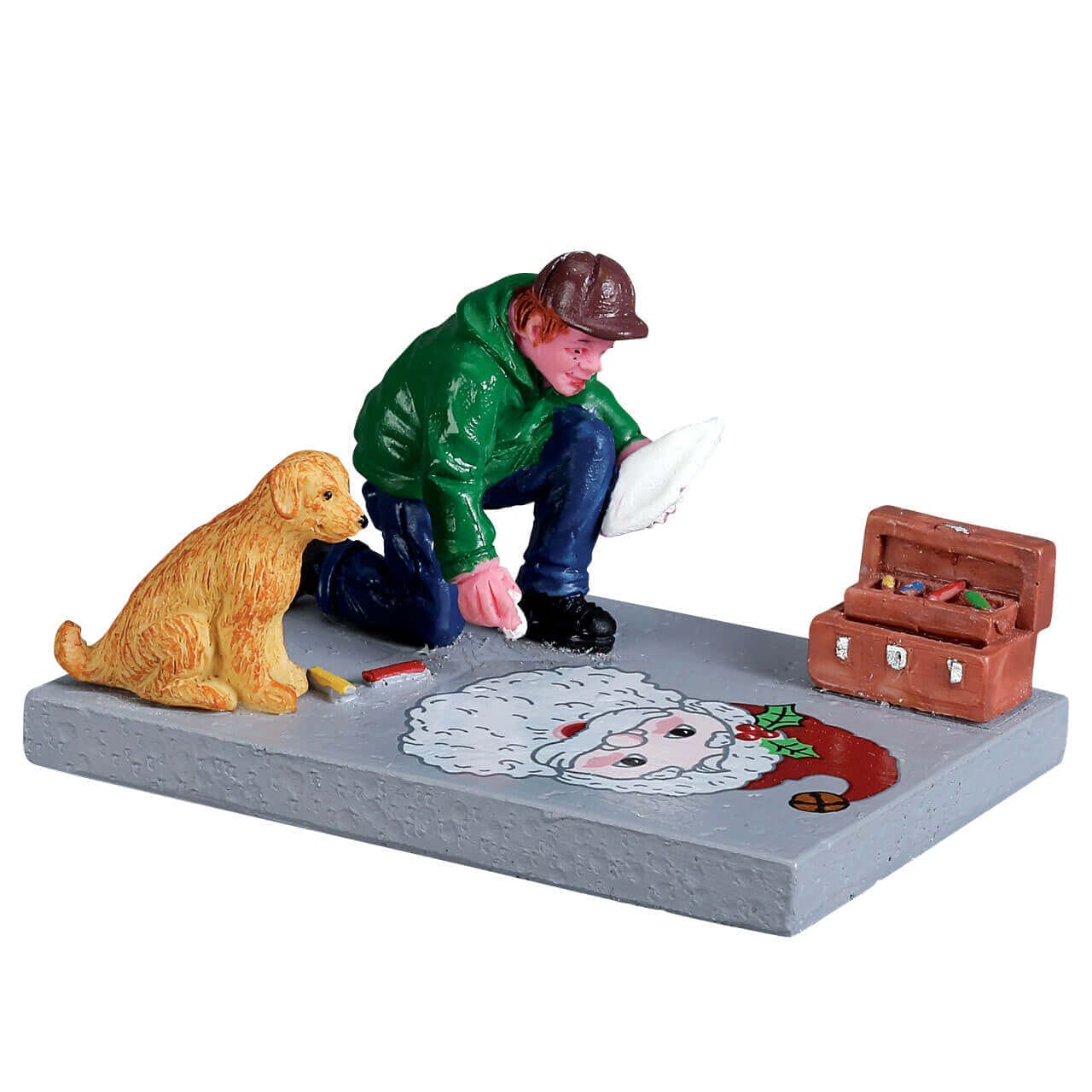 lemax-sidewalk-chalk-artist-figurine-village-de-no-l image 2
