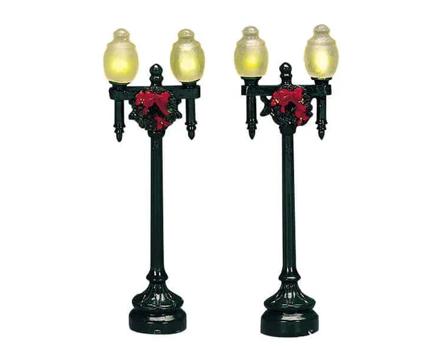 lemax-globe-street-lamp-lampadaire-miniature-pour-village-de-no-l image 1
