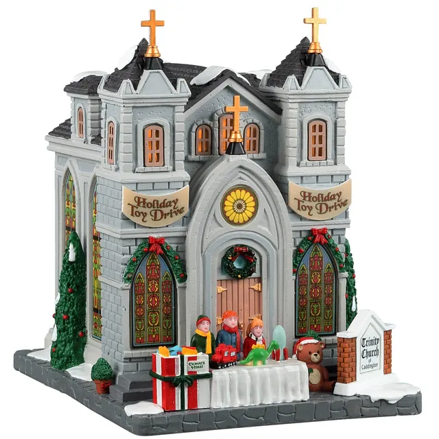 lemax-trinity-church-of-caddington-glise-miniature-lumineuse image 1