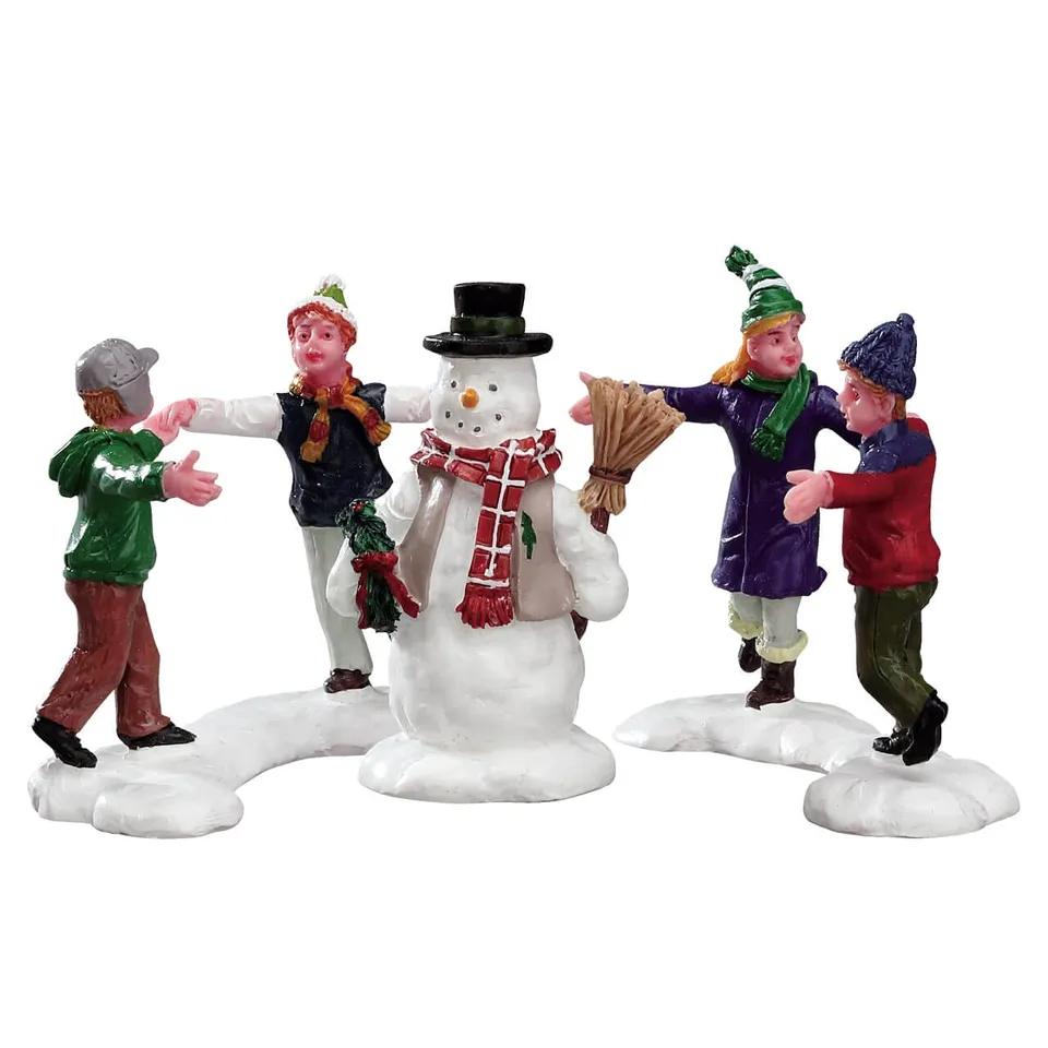lemax-ring-around-the-snowman-set-of-3-lot-bonhommes-de-neige image 1