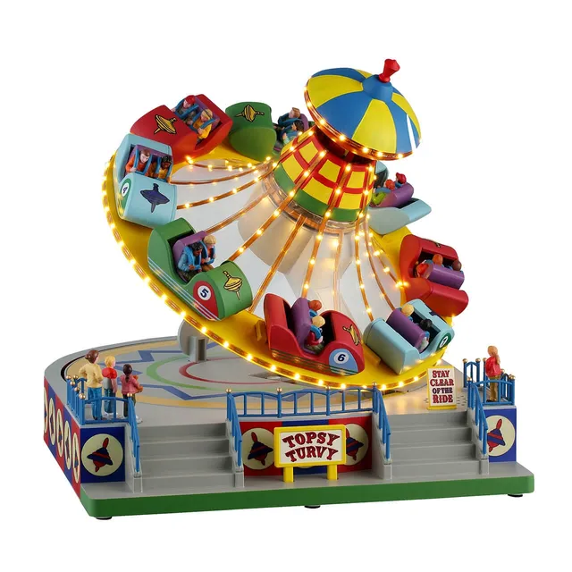 lemax-topsy-turvy-man-ge-de-f-te-foraine-miniature-lumineux image 1